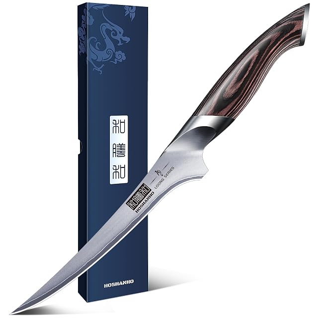 Coltello per sfilettare e disossare HOSHANHO da 18 cm ad alto tenore di carbonio