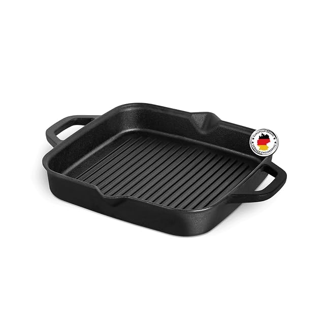Bistecchiera in ghisa precondizionata BURNHARD 946105 da 30 cm