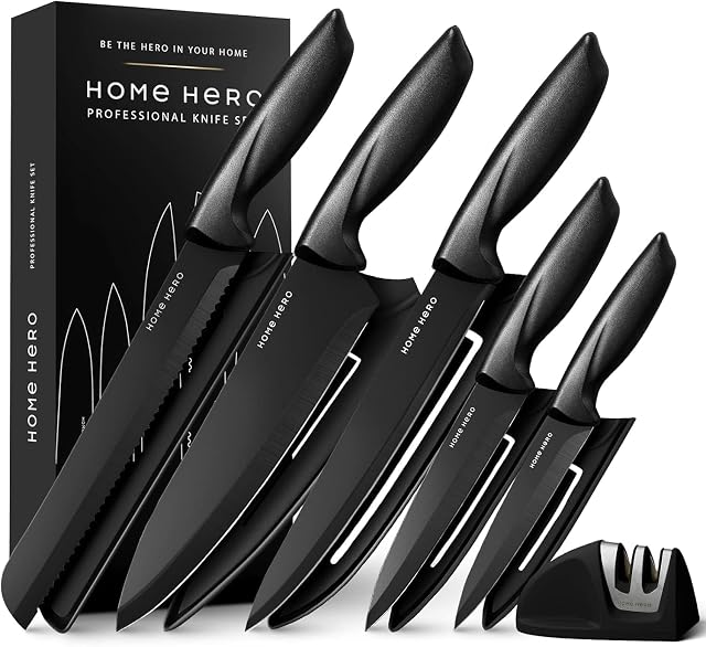 Set di 11 coltelli Home Hero HHKS0141 con affilatore