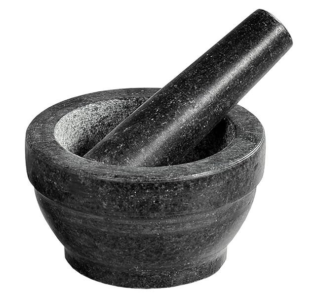 Mortaio in granito con pestello Kesper 71501 da 16 cm