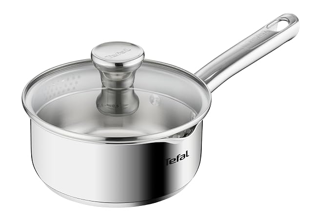 Casseruola in acciaio inox Tefal Duetto A70522 da 16 cm con coperchio scolapasta