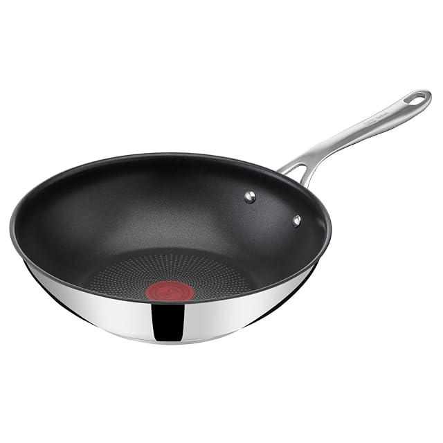 Wok in acciaio inox Tefal Jamie Oliver Cook’s Direct On da 28 cm