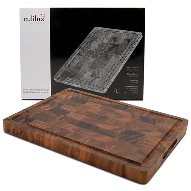 Tagliere in noce di testa CULILUX Gourmet
