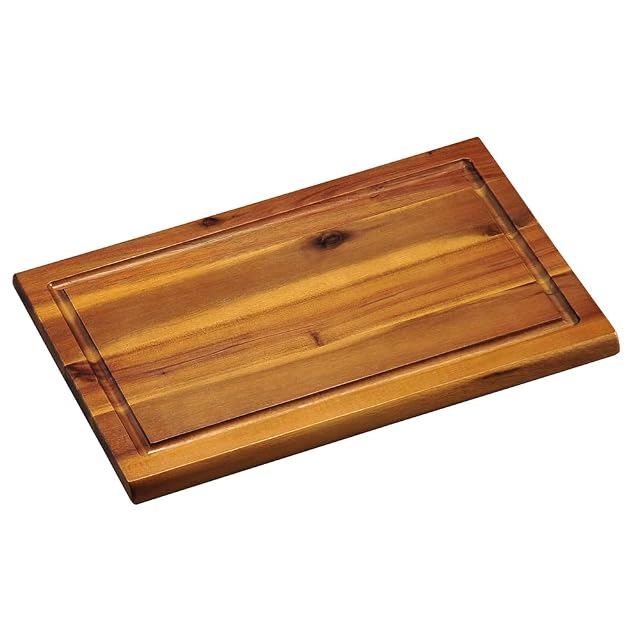 Tagliere in acacia Kesper 28180 con scanalatura raccogli-sugo